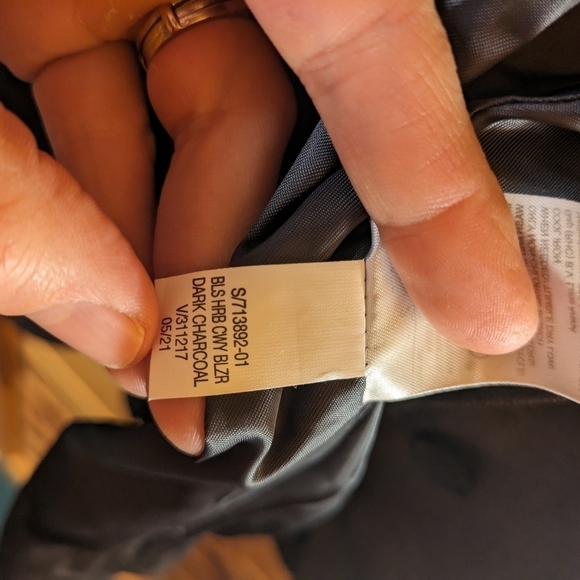 NWT Women's Banana Republic Size 2 Charcoal Blazer - Picture 5 of 5